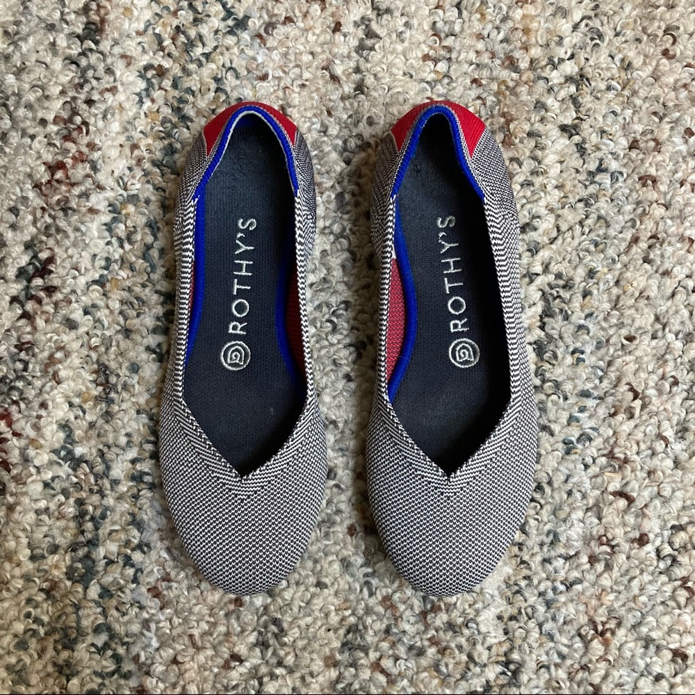 ROTHY'S | RARE Cherry Ribbon Ballet Flat | Size 6.5